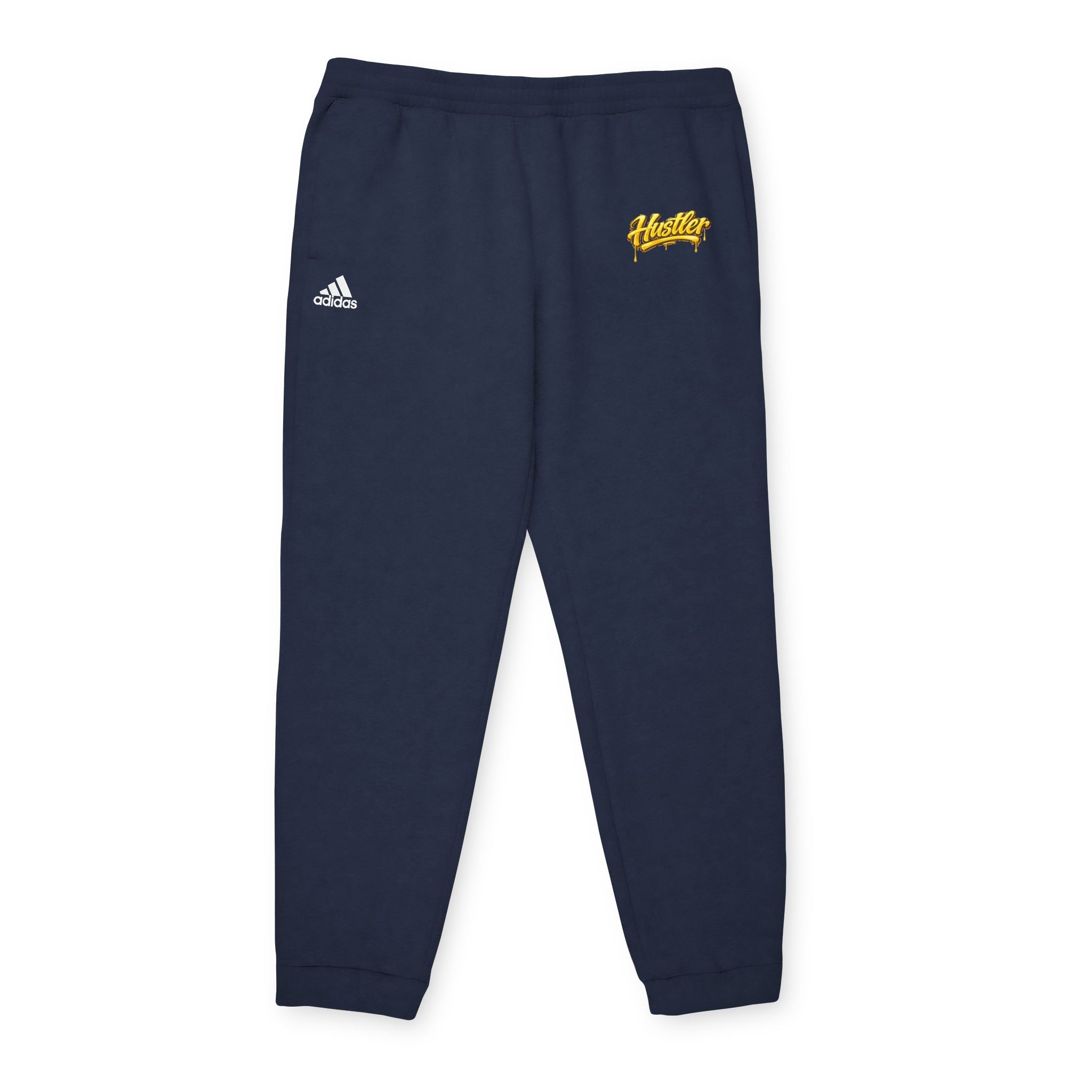 Hustler Script Charcoal Fleece Joggers — adidas Logo Sweatpants