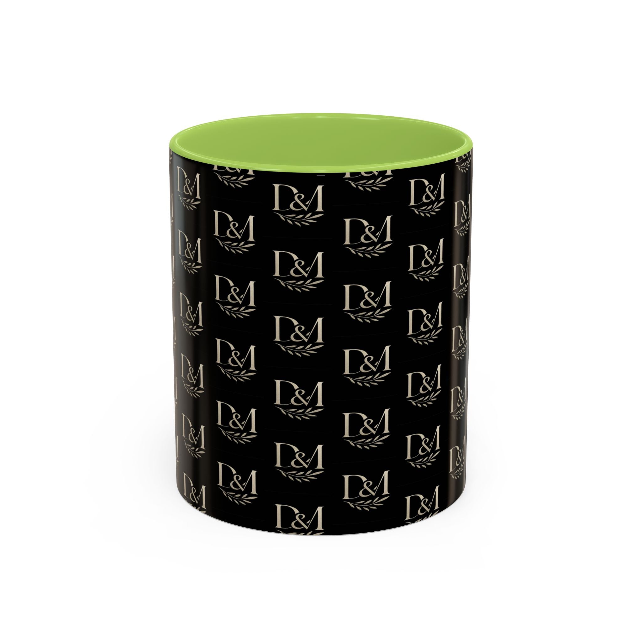 Monogram Black Accent Coffee Mug – D&M Patterned 11/15oz