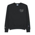 Champion Crewneck Sweatshirt — D M Laurel Crest Minimalist Logo