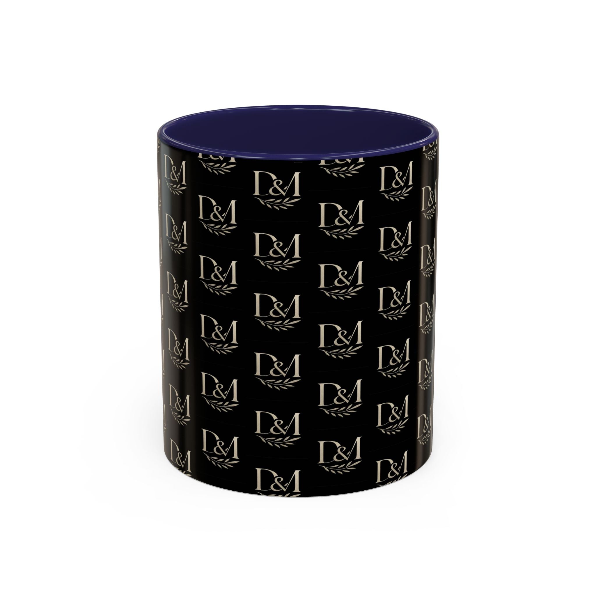 Monogram Black Accent Coffee Mug – D&M Patterned 11/15oz