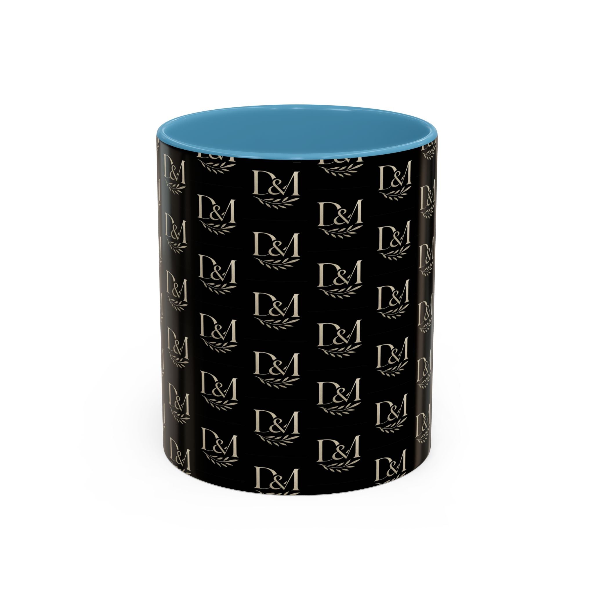Monogram Black Accent Coffee Mug – D&M Patterned 11/15oz