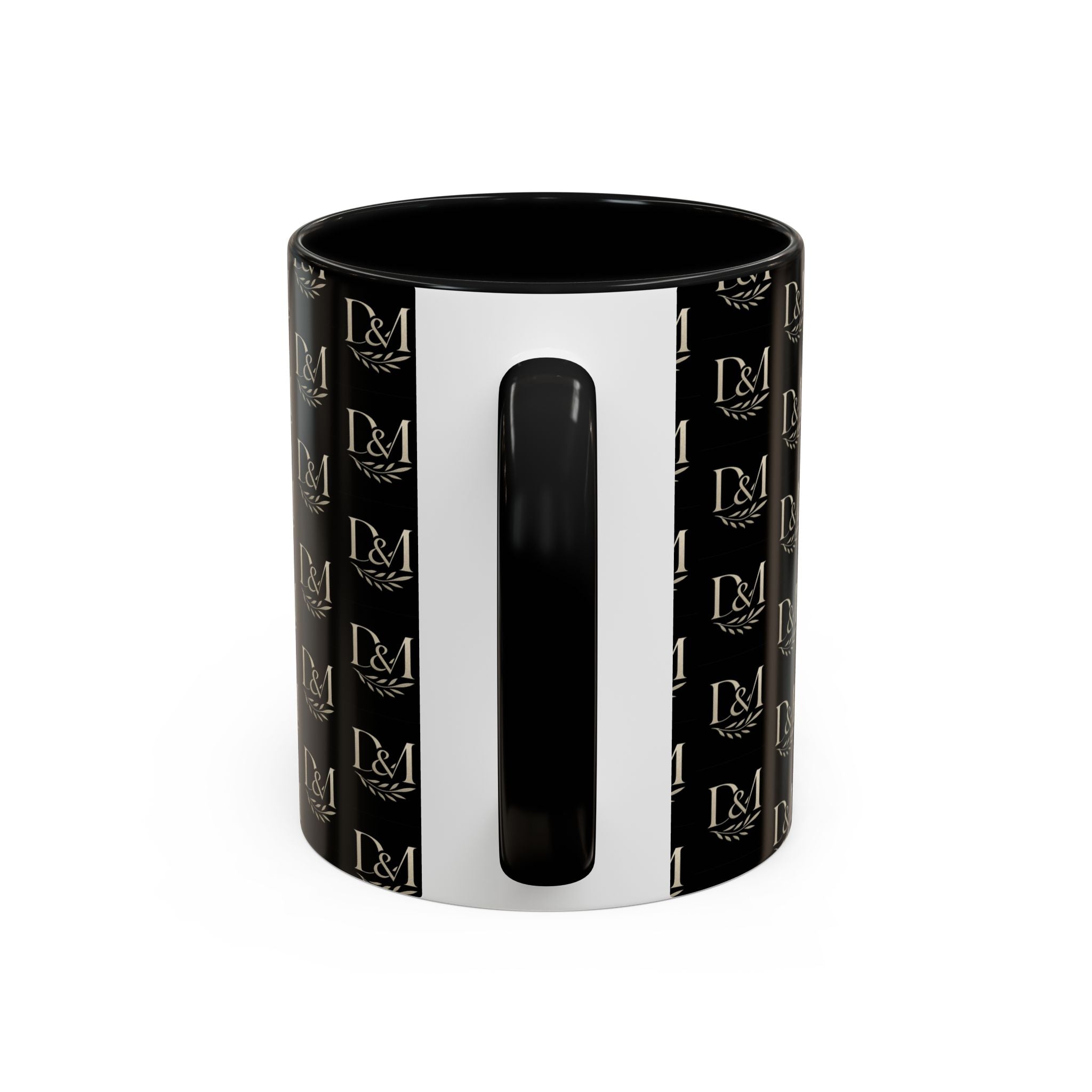 Monogram Black Accent Coffee Mug – D&M Patterned 11/15oz