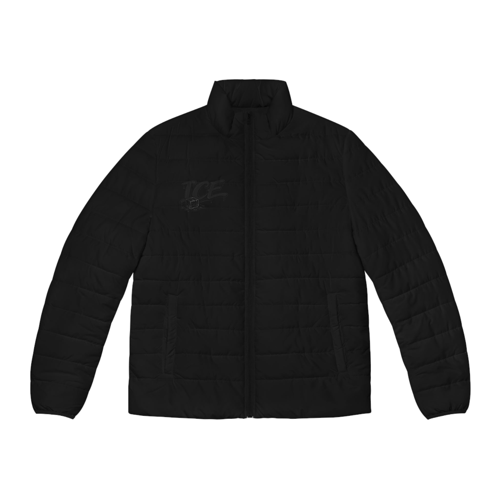 Men's Black Puffer Jacket – Lightweight Quilted Winter Coat