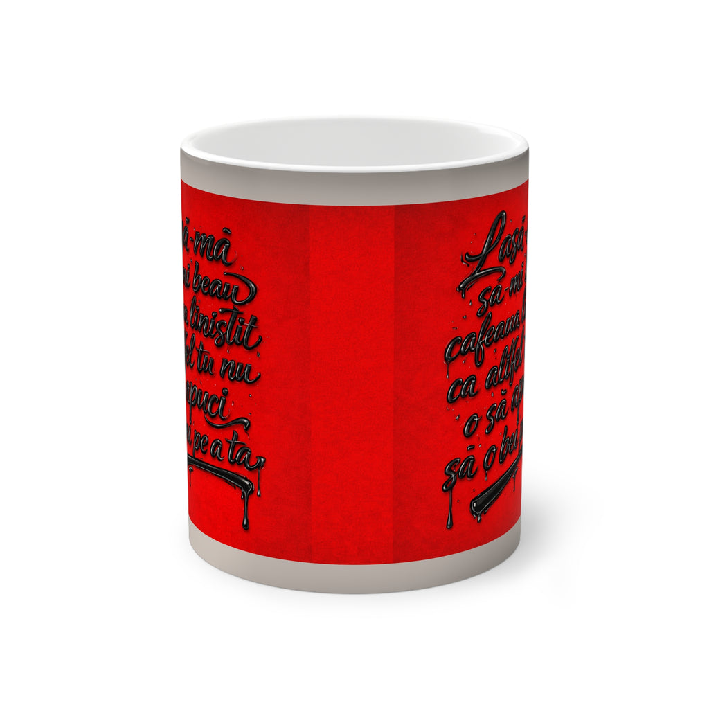 Color-Changing Mug — Gothic Red Handwritten Quote Heat Reveal, 11 oz