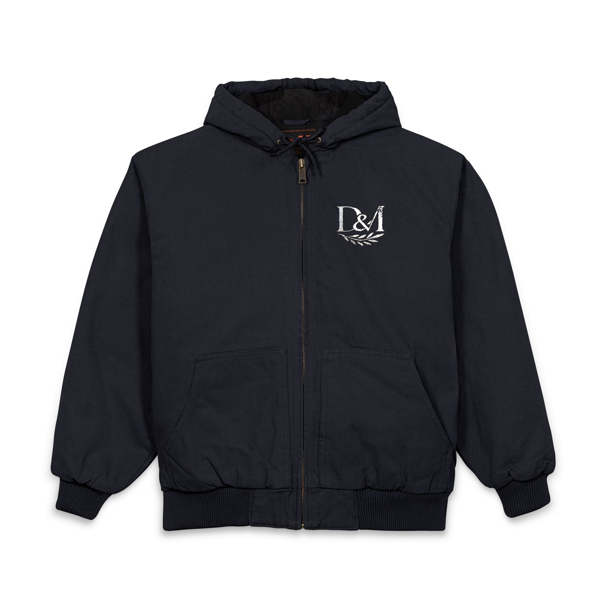 Embroidered Work Jacket - Men's CornerStone Duck Cloth Hooded Jacket with Shield Logo