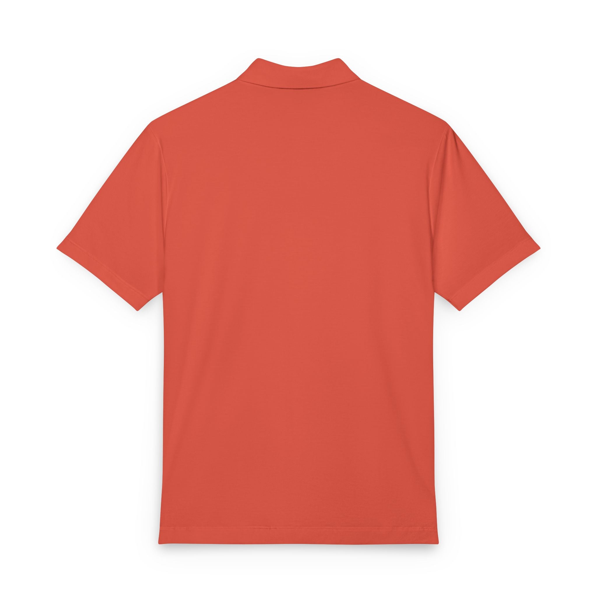 Men's White Stretch Jersey Polo with Gold Laurel Monogram