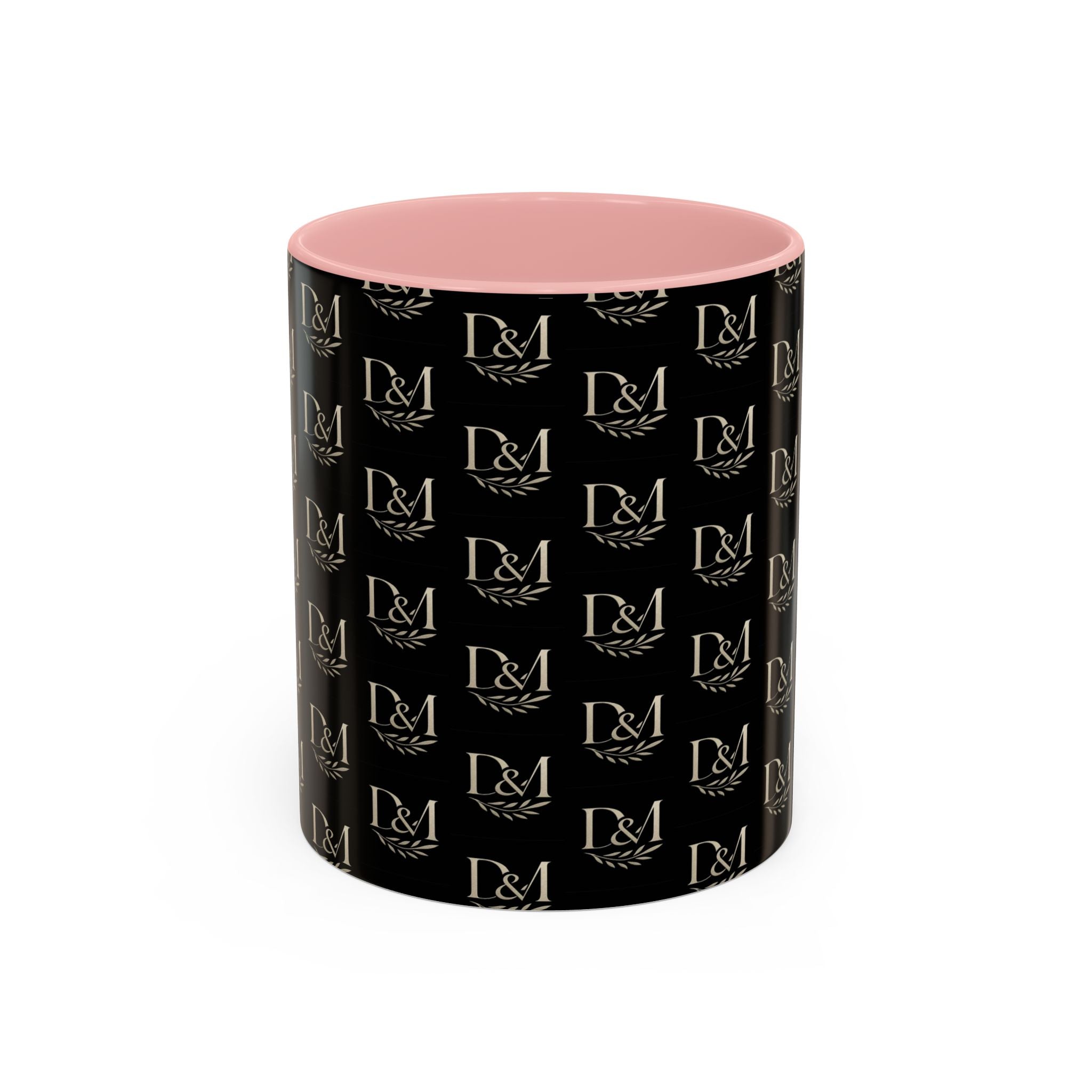 Monogram Black Accent Coffee Mug – D&M Patterned 11/15oz