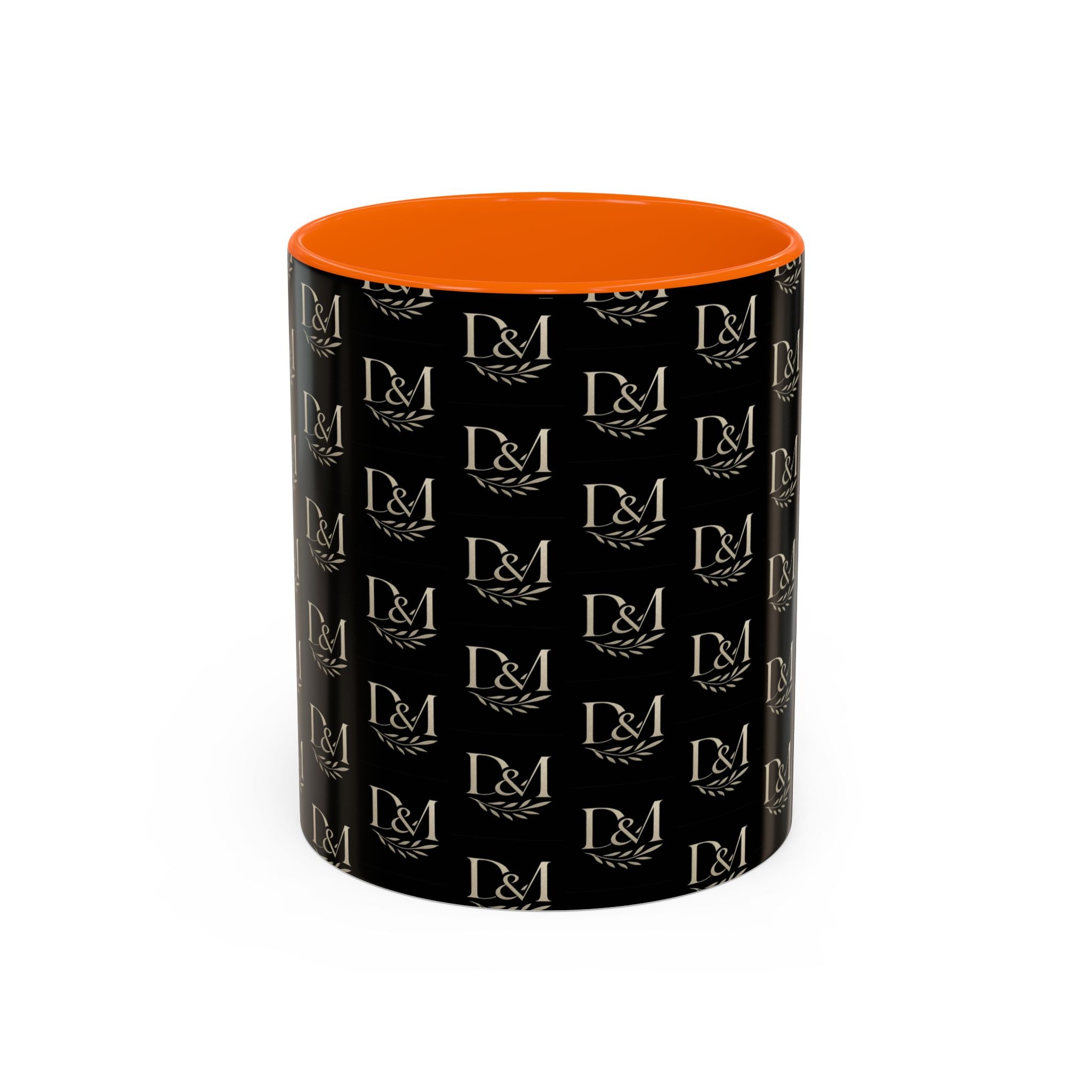 Monogram Black Accent Coffee Mug – D&M Patterned 11/15oz
